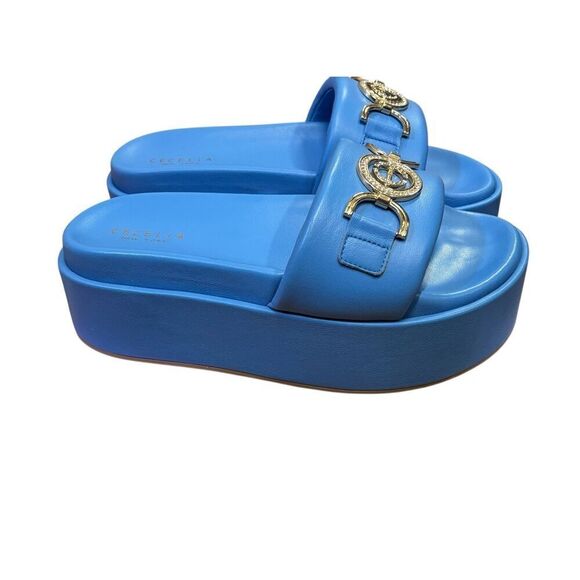 Cecelia Ming Platform in Light Blue NWB Size 9 1/2 - Picture 4 of 10